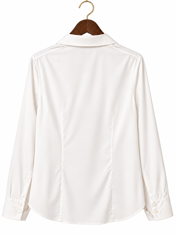 Jones New York Collection Non-Iron Tailored Princess Seam Button-Up Blouse size 10-P