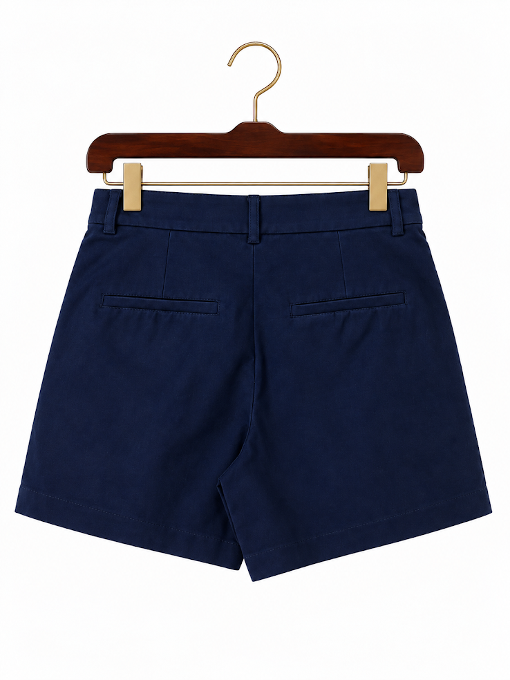 Lilly Pulitzer True Navy Stretch Twill Chino Callahan Shorts - 0