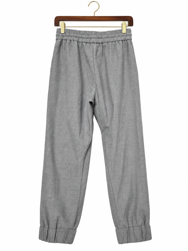 Zara Elastic Waist Drawstring Jogger Pants Gray- Size 5