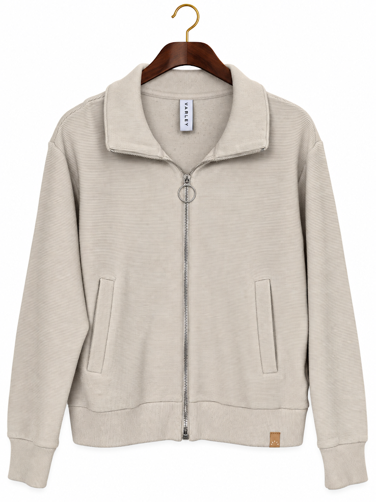 Varley Cortland Ottoman Ribbed Full Zip Jacket - XS