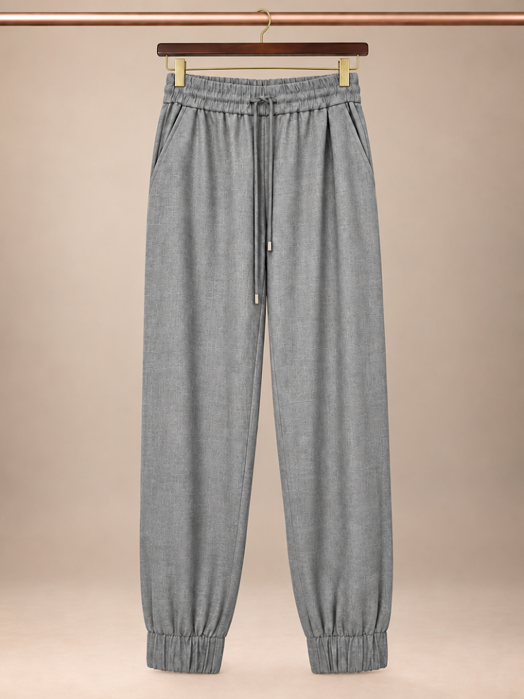 Zara Elastic Waist Drawstring Jogger Pants Gray- Size 5