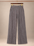 Banana Republic High-Rise Striped Wide-Leg Tailored Trouser Pants- size 10