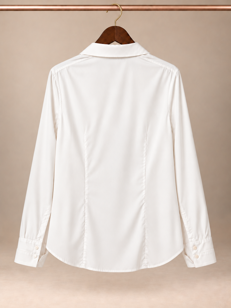 Jones New York Collection Non-Iron Tailored Princess Seam Button-Up Blouse size 10-P