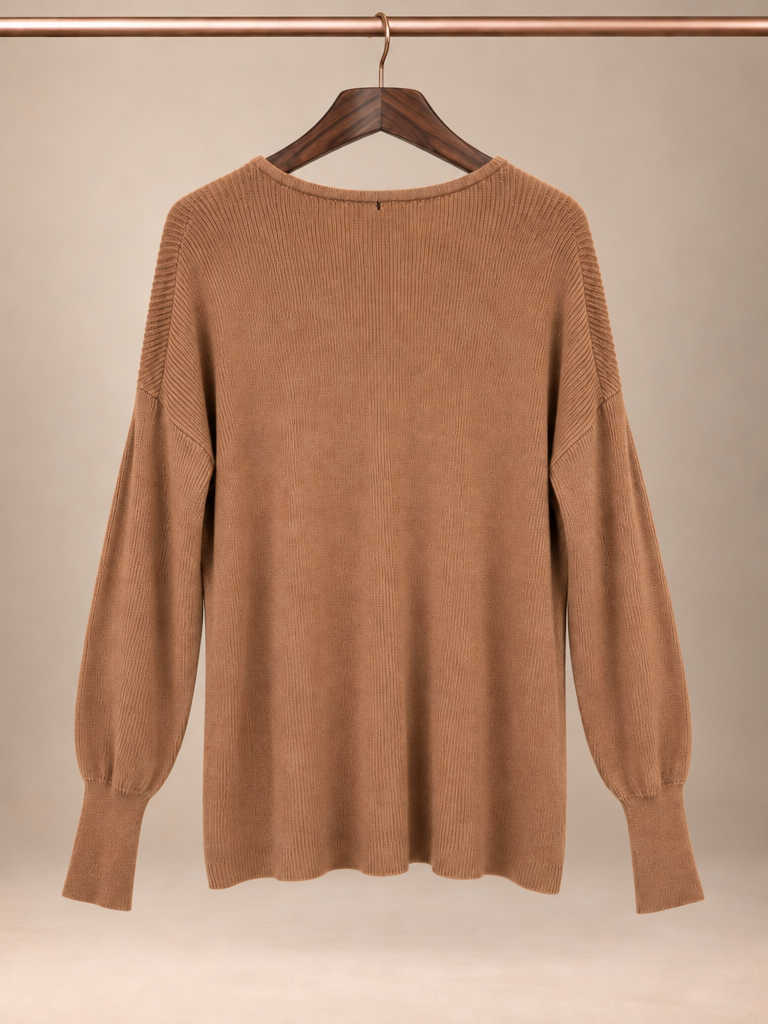 Premise Camel Bronze Knit Sweater - XL
