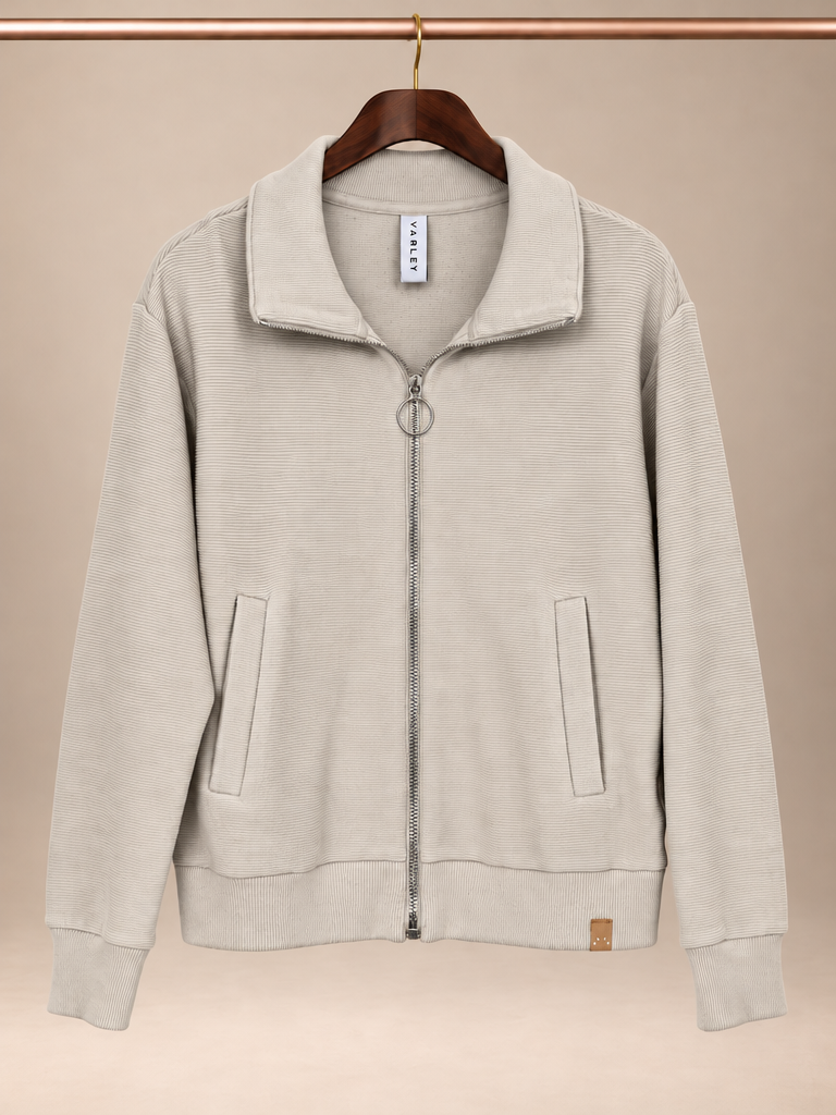 Varley Cortland Ottoman Ribbed Full Zip Jacket - XS