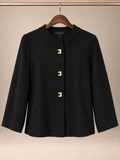 Love Ever After Geometric Gold Button Cardigan Sweater - L