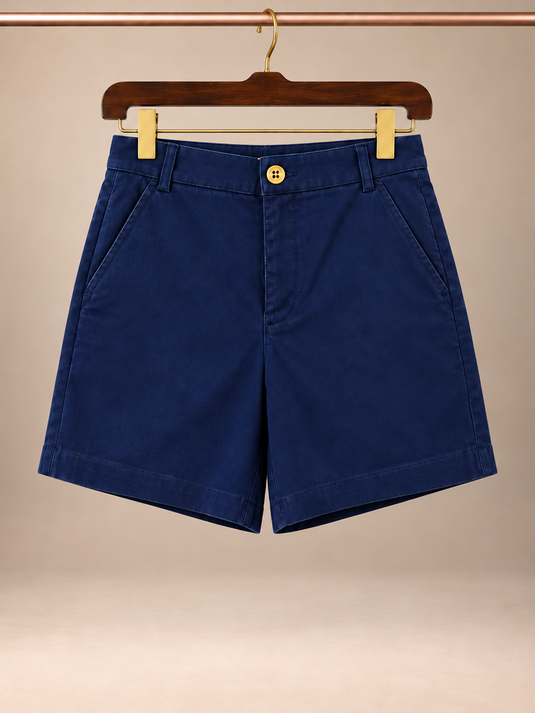 Lilly Pulitzer True Navy Stretch Twill Chino Callahan Shorts - 0