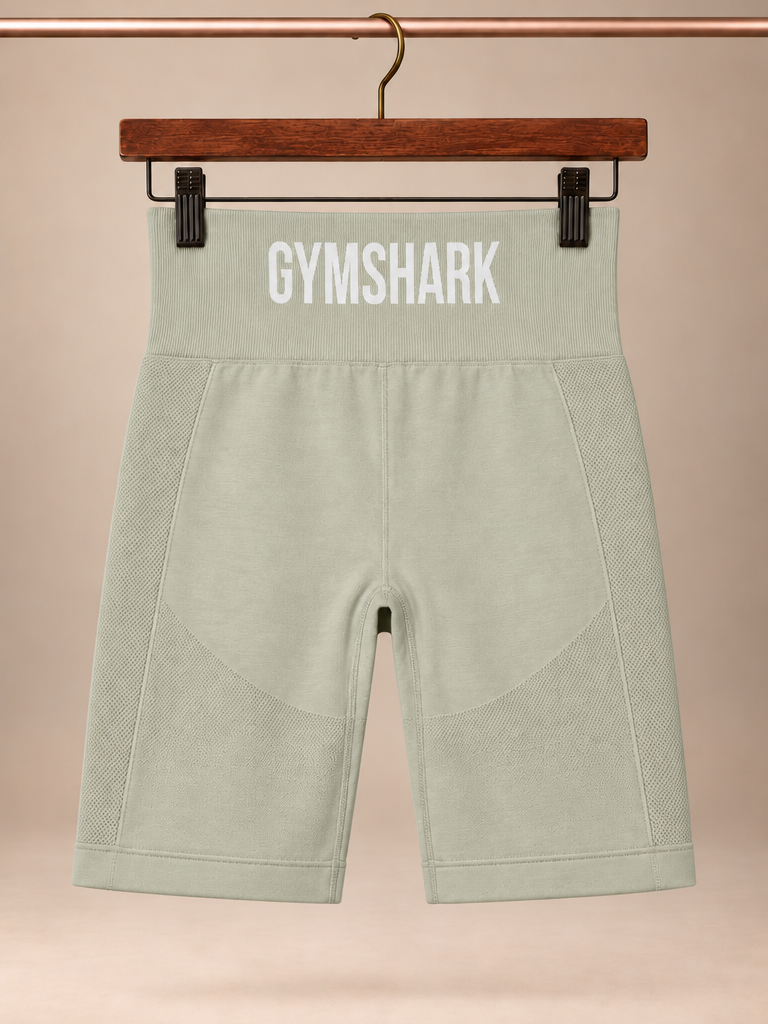 Gymshark Vital Seamless 2.0 High-Waisted Shorts – Light Sage Green Size -Small NWOT