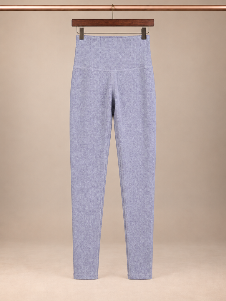 P'tula Alainah Allure High-Waisted Leggings – Signature Herringbone Heather Gray XS NWOT