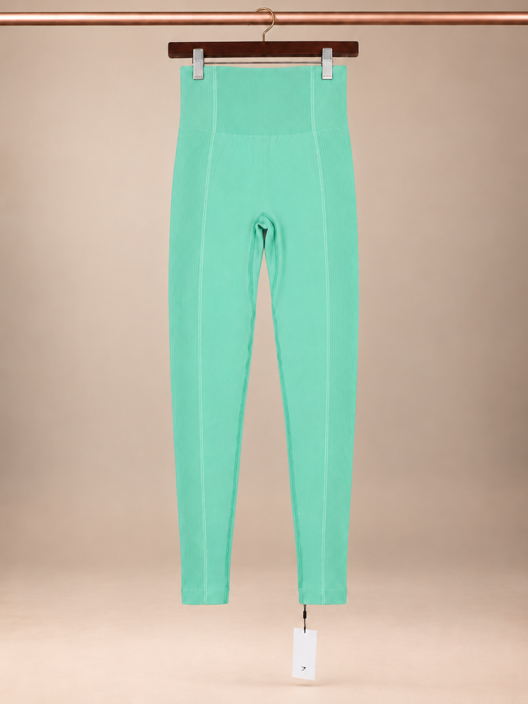 Gymshark Vital Seamless 2.0 Leggings – Spearmint Green Marl Workout Gym -XS NWT
