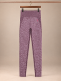 Gymshark Flex High-Waisted Seamless Leggings – Berry Rose Marl Knit Gym -Small