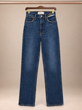 Abercrombie & Fitch The '90s Straight Ultra High Rise Rigid Jeans in Medium Wash size- 24/00