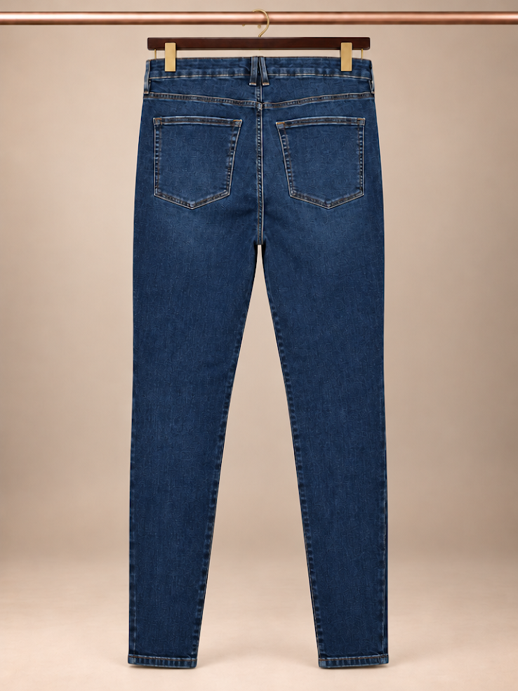 Good American Good Legs High-Rise Skinny Jeans in Blue004 Wash size 4