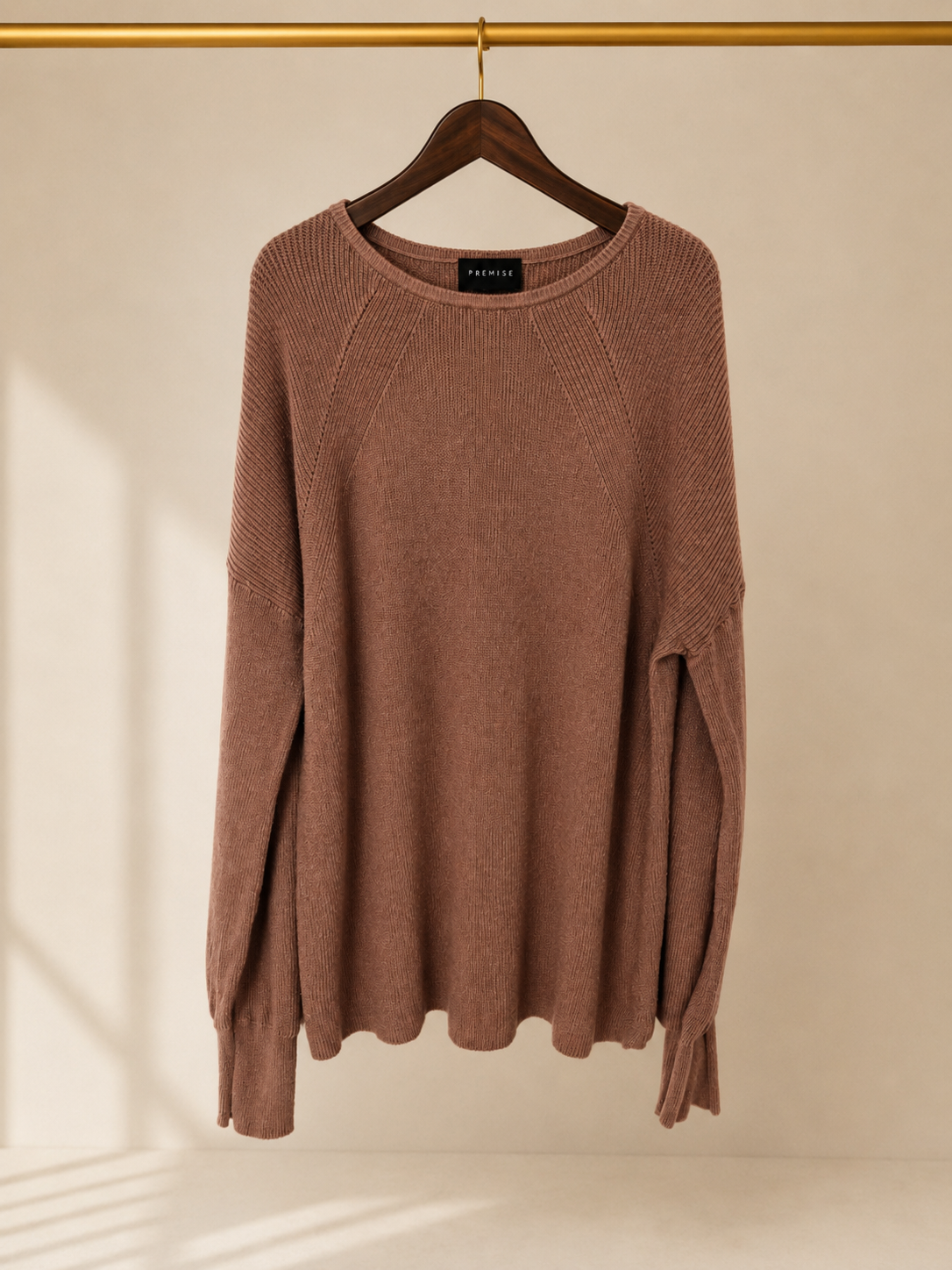 Premise Terracotta Knit Sweater Oversized Slouchy Long Sleeve Top- Size XL